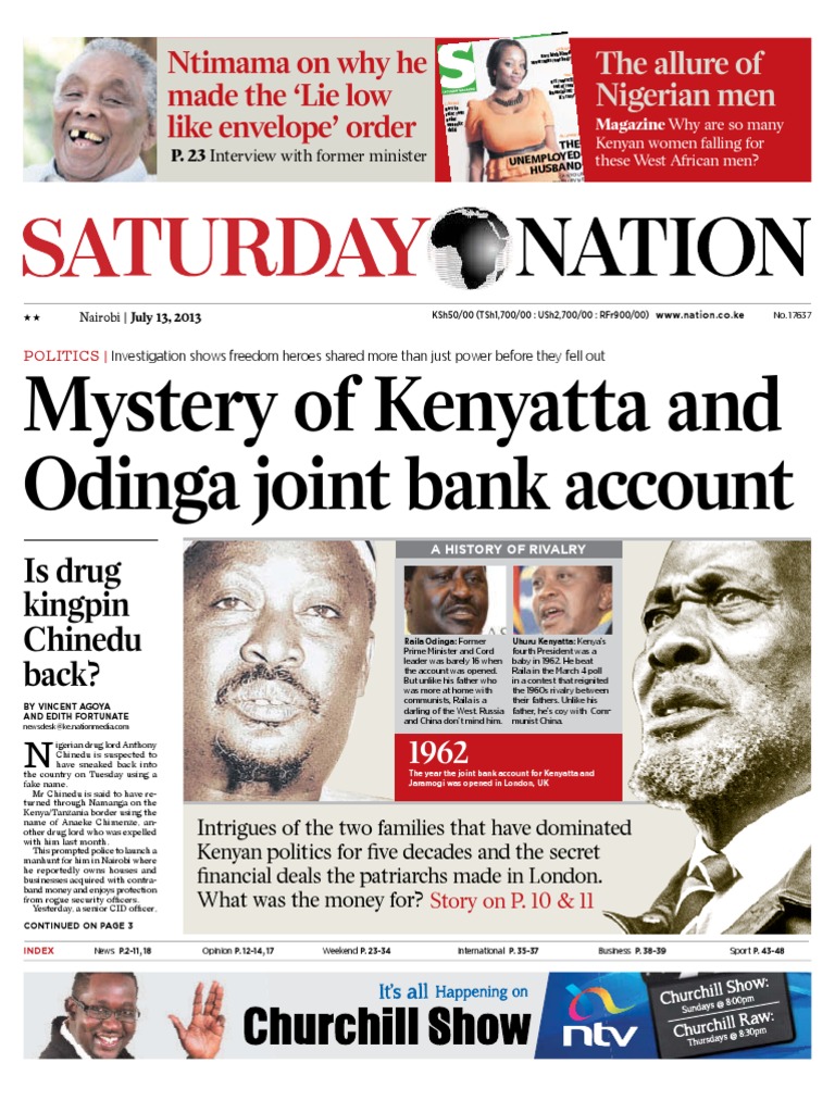 Saturday Nation 13th July 2013 | International Criminal ... - 