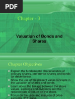 Valuation of Bonds and Shares