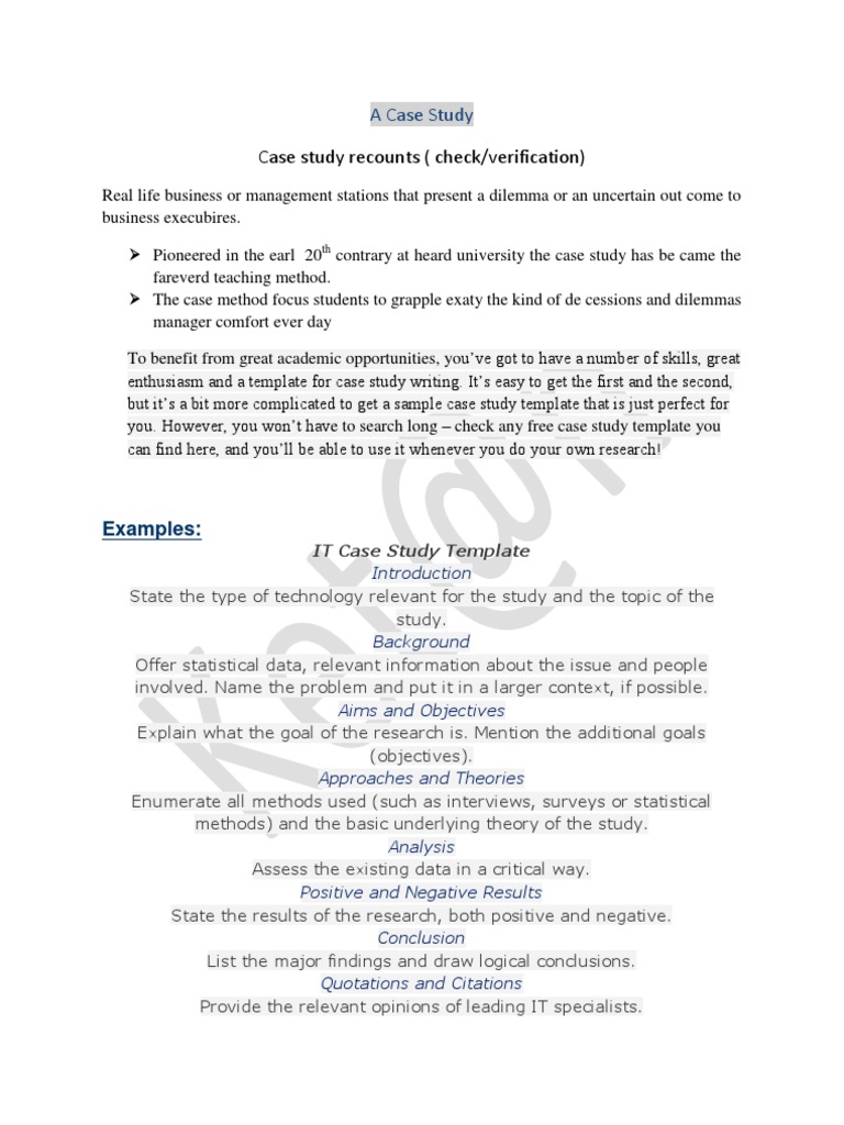 A Case Study | PDF