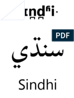 Sindhi Script Book - Sarvabhashin