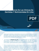La Importancia de Las Clínicas de Dentistas Y Nutricionistas en Lima