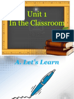 Unit 1 - in The Classroom