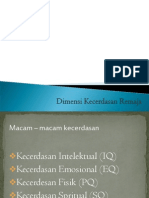 BAB VIII Dimensi Kecerdasan Remaja