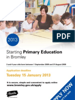 Starting Primary Education in Bromley 2013 Booklet 2