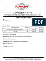 NAKIN Quotation and Warranty