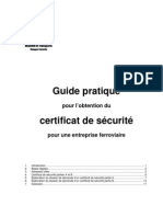 Guide pratique pour l’obtention du certificat de sécurité
