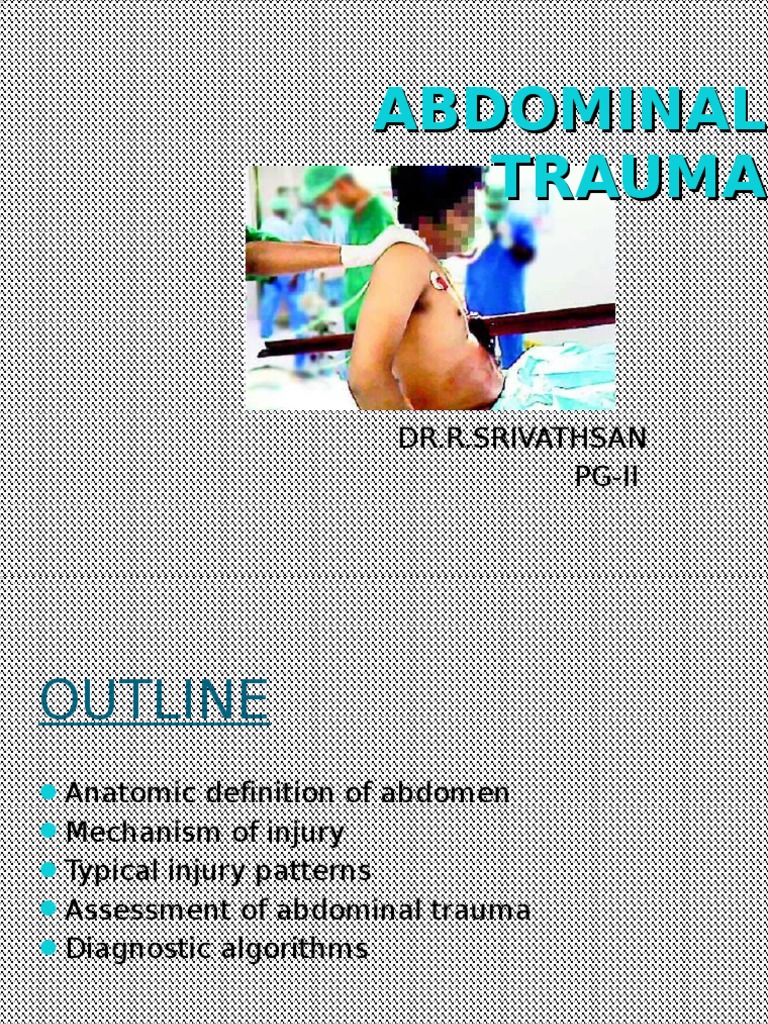 Abdominal Trauma | PDF | Abdomen | Peritoneum
