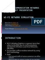 Wi Fi Network Simulation: Encs 427: Communication Networks Final Project Presentation