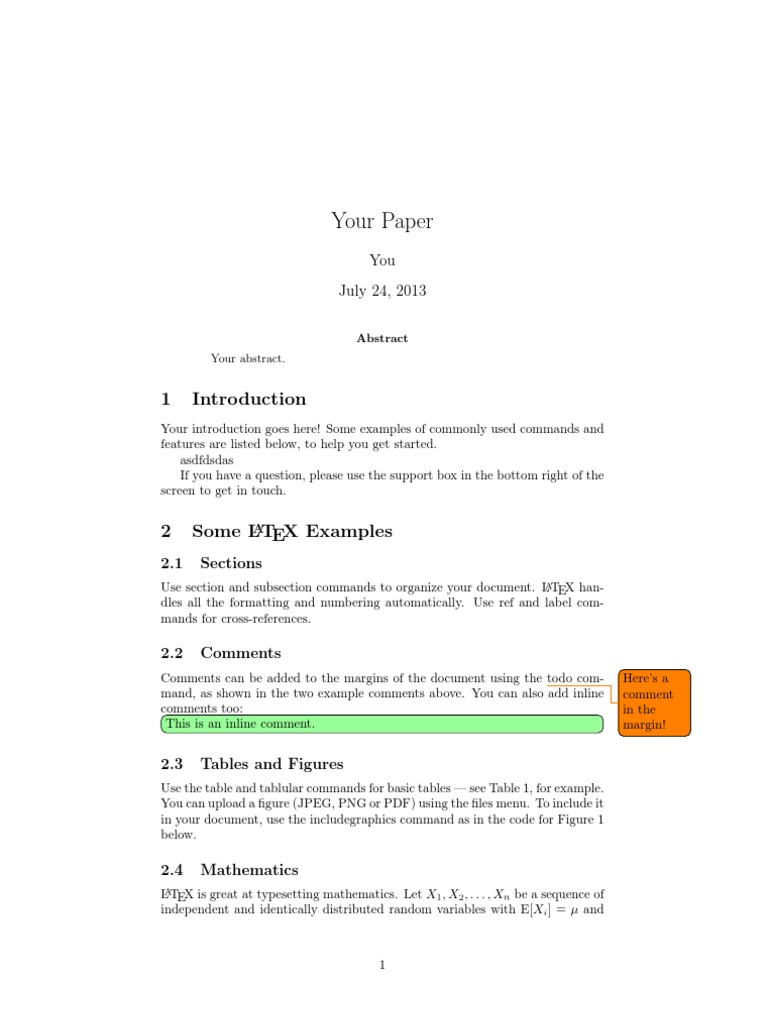 LATEX Document Formatting Guide | PDF