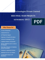 Final Year IEEE Project 2013-2014  - Networking Project Title and Abstract