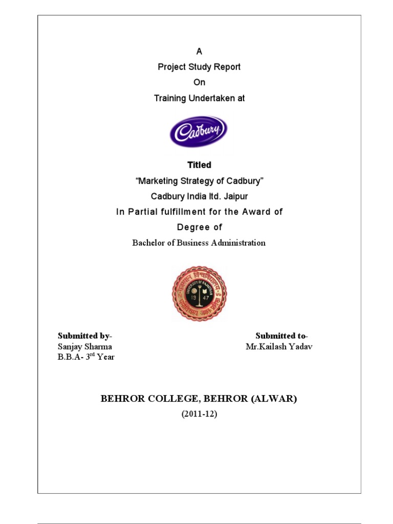 Market positioning of cadbury image