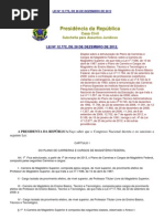 LEI Nº 12772 DE 28 DE DEZEMBRO DE 2012