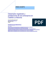 Desempleo registrado y prestaciones de los extranjeros en castilla-la mancha 2009