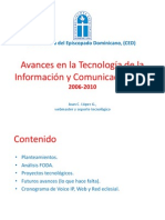 Avance TIC en La CED 2006-2010