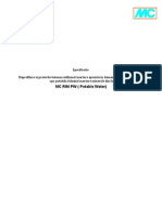 Specificatii Reparare, Protectie Statii de Tratare Apa Potabila Folosind MC RIM PW