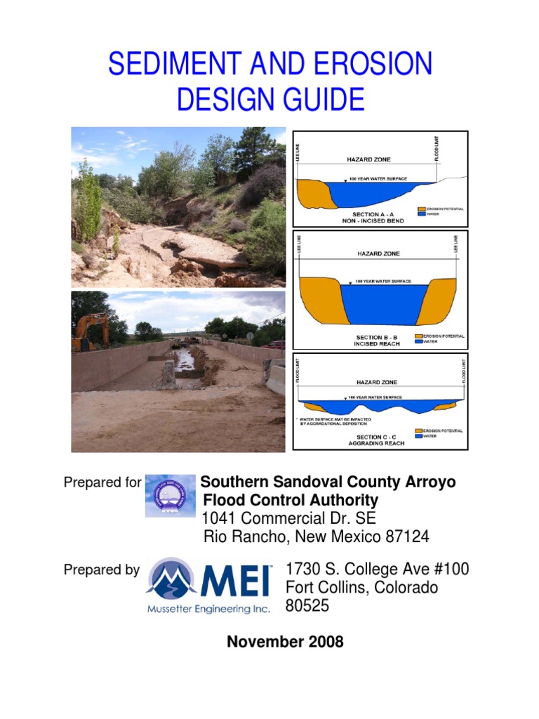 Sediment Design Guide | PDF | Erosion | Sediment