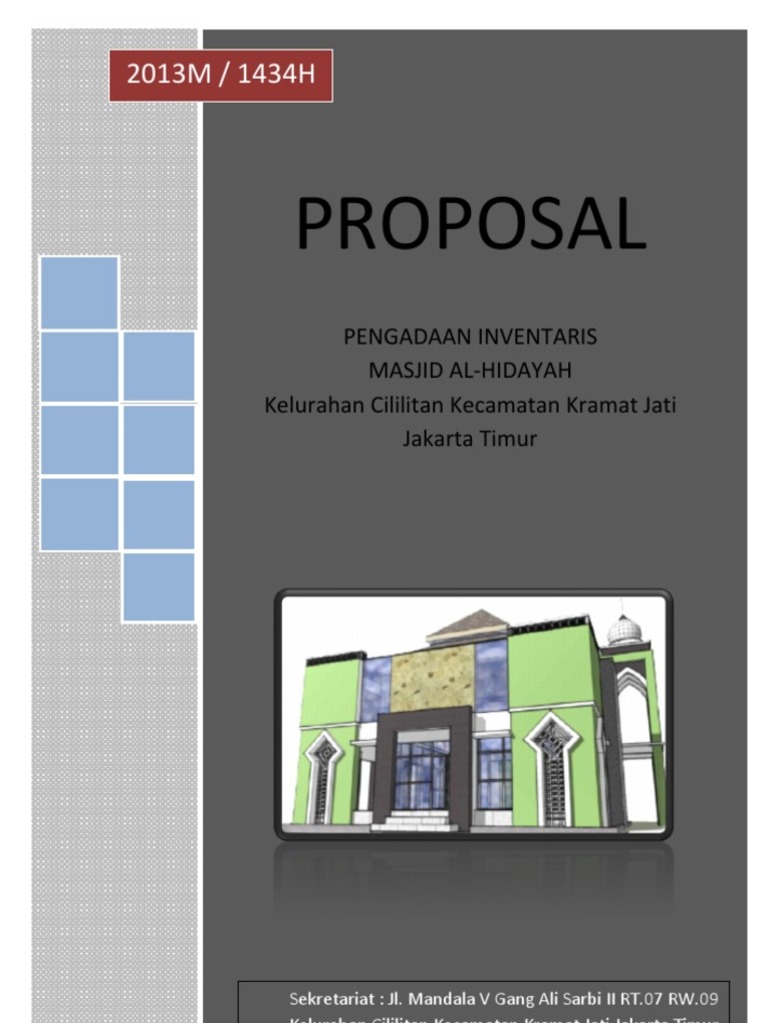 Proposal Pengadaan Kebutuhan Inventaris Masjid Al Hidayah