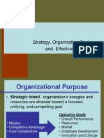 Strategy, Organization Design, and Effectiveness