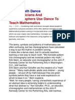 Mathematicians and Choreographers Use Dance To Teach Mathematics