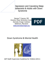 George Capone: Characterizing Depression and Coexisting Sleep Disorders in Adolescents & Adults With Down Syndrome