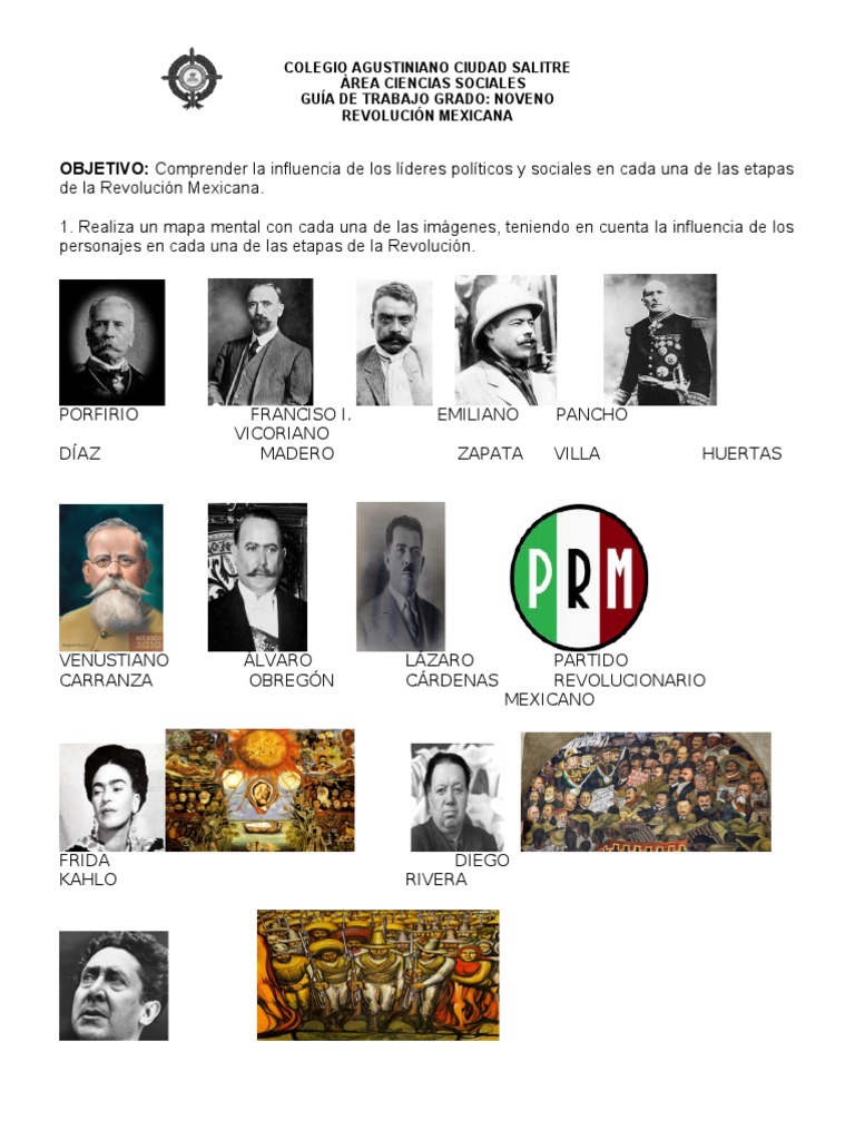 Personajes Clave de la Revolución Mexicana | PDF, image size:768x1024