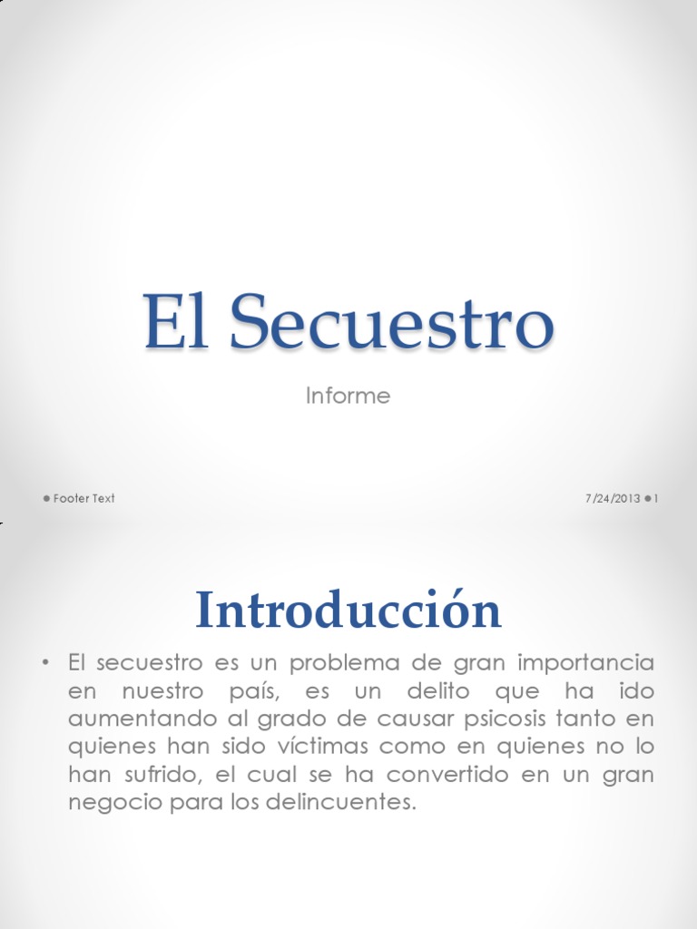 Definición y Tipos de Secuestro | PDF | Secuestro | Delito