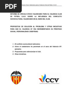 Informe de Ccv Para El Valencia Cf