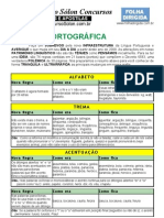 Apostila Nova Ortografia- Resumo (Folha Dirigida)