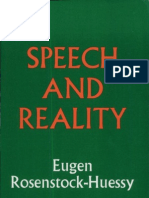 Speech and Reality - Eugen Rosenstock-Huessy