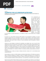 Alimentos Com Alta Densidade Nutricional - Unilever Health Institute