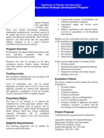 Aquaculture Srategic Developement Program Brochure