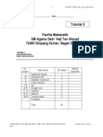 Skor Matematik SPM - Set 2