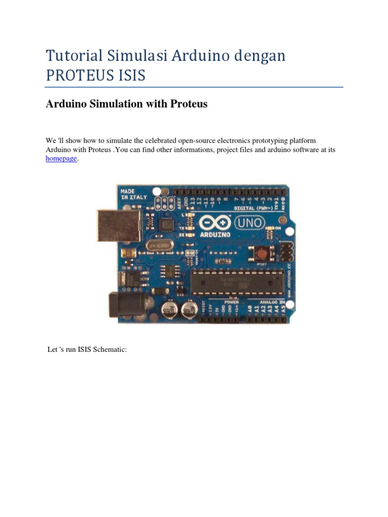 Tutorial Simulasi Arduino Dengan PROTEUS ISIS | Arduino | Capacitor