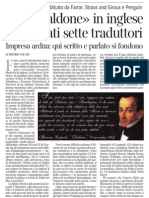 La difficoltà di tradurre Leopardi, di Pietro Citati - Corriere della Sera 25.07.2013