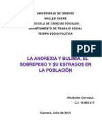 Sobrepeso La Anorexia y Bulimia