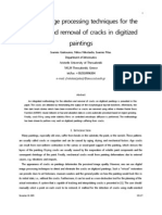 Digital Image Processing Techniques for the Detection and Removal of Cracks in Digitized Painting