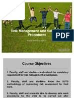 STC5 Risk Management and Safe Work Procedure