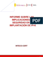 Informe sobre las implicaciones de seguridad en la Implantación de IPv6