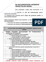 Structura Documentatiei Aferente Proiectelor Model