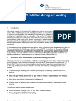 Emmission of UV Radiation During Arc Welding