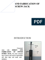 Design and Fabrication of Screw Jack