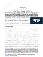 Regular Paper Impact of Mechanical Forces in A 25ka Current Injection Transformer