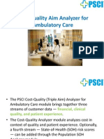 Cost-Quality Analyzer For Ambulatory Care