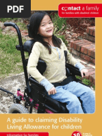 Download Contact a Family - A guide to claiming Disability Living Allowance for children by Contact a Family SN15588222 doc pdf