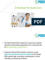 Patient Risk Analyzer For Acute Care