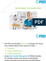 Cost-Quality Analyzer For Acute Care