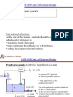 Lecture 8 Disturbance Rejection: AME 455 Control Systems Design