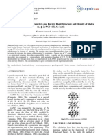 Calculation of Lattice Parameters and Energy Band Structure and Density of States
the β-ZrNCl with Ab Initio