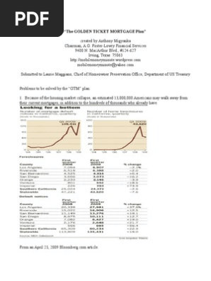 Golden Ticket Mortgage Plan for Treasury