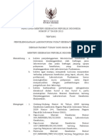 Download PMK No 37 Ttg Penyelenggaraan Laboratorium PUSKESMAS by Ressy Hastopraja SN155895672 doc pdf